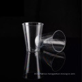 Clear hard disposable PS plastic tea cup for wedding party 7oz 200ml